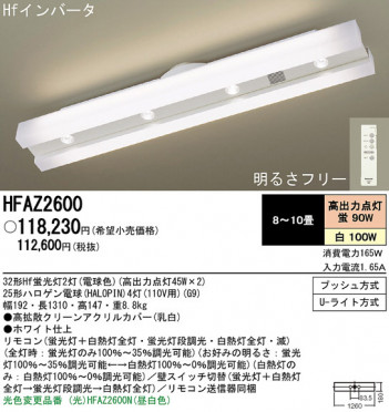 Panasonic ������� HFAZ2600 �ᥤ��̿�