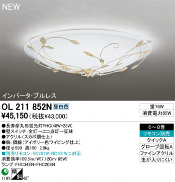 ODELIC �����ǥ�å� ������󥰥饤�� OL211852N odelic ol211852n