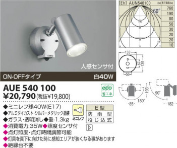 �������߾��� KOIZUMI �����ȥɥ����ݥå� AUE540100 ���β���