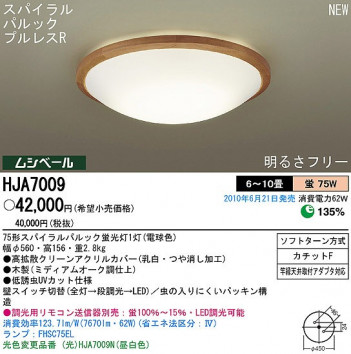 PANASONIC �ѥʥ��˥å��Ź� ������󥰥饤�� HJA7009 ����ץ� ����� panasonic hja7009