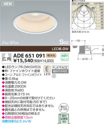 KOIZUMI LED SG饤 ADE651091