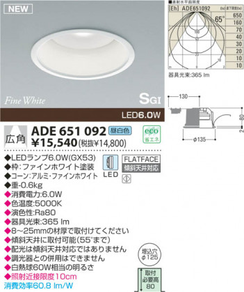 KOIZUMI LED SG��������饤�� ADE651092