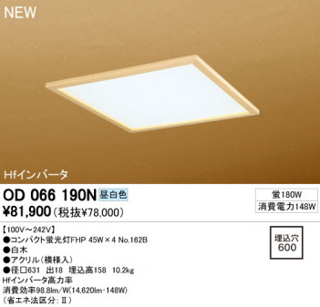 ODELIC �١����饤�� OD066190N