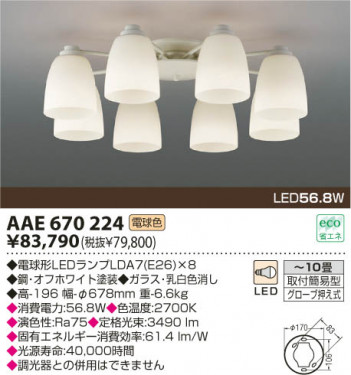 KOIZUMI LED�����ǥꥢ AAE670224 �ᥤ��̿�