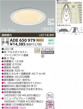 KOIZUMI LED�ⵤ̩������饤�� ADE650979 �ᥤ��̿�