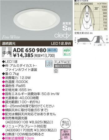 KOIZUMI LED�ⵤ̩������饤�� ADE650980 �ᥤ��̿�