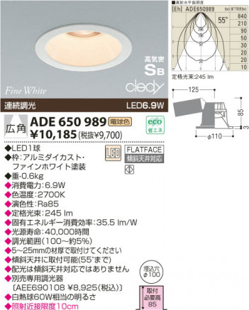 KOIZUMI LEDⵤ̩饤 ADE650989 ᥤ̿
