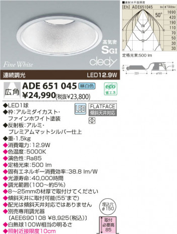 KOIZUMI LED�ⵤ̩SG��������饤��  ADE651045 �ᥤ��̿�
