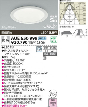 KOIZUMI LED ɱɼⵤ̩饤 AUE650999 ᥤ̿