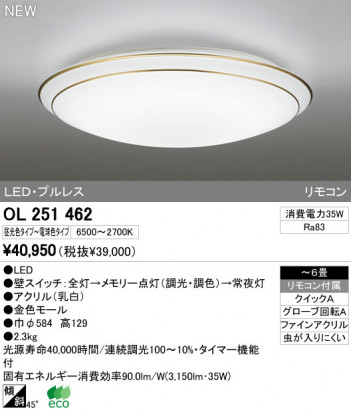 ODELIC �����ǥ�å� LED������� OL251462 �ᥤ��̿�