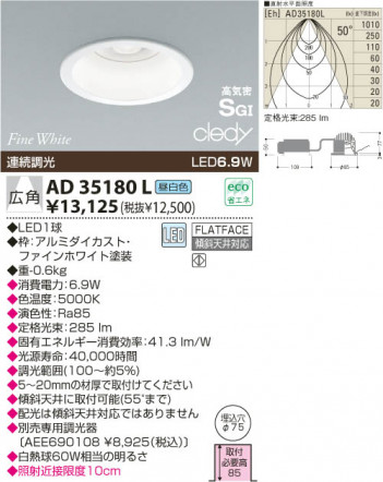 KOIZUMI LED�ⵤ̩SG��������饤��  AD35180L