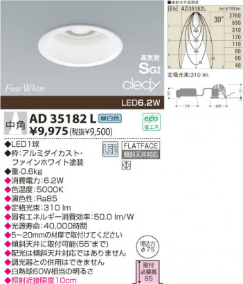KOIZUMI LED�ⵤ̩SG��������饤��  AD35182L
