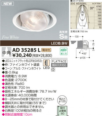 KOIZUMI LED��˥С����������饤�� AD35285L