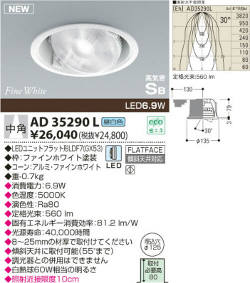 KOIZUMI LED��˥С����������饤�� AD35290L