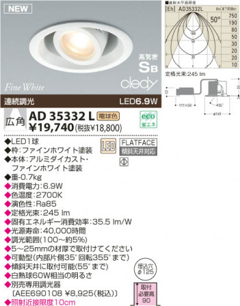 KOIZUMI LED��˥С����������饤�� AD35332L