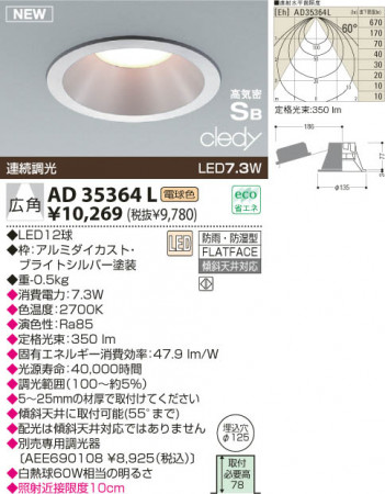 KOIZUMI LED�ⵤ̩������饤�� AD35364L