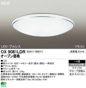 ODELIC LED������� OX9081LDR