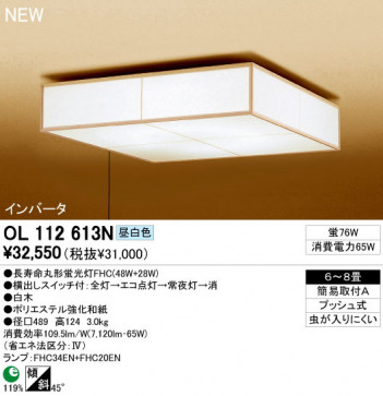 ODELIC �����ǥ�å� ������󥰥饤�� OL112613N