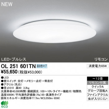 ODELIC �����ǥ�å� LED ������󥰥饤�� OL251601TN