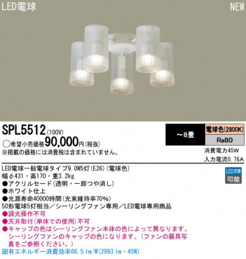 Panasonic LED�����ǥꥢ SPL5512 �ᥤ��̿�