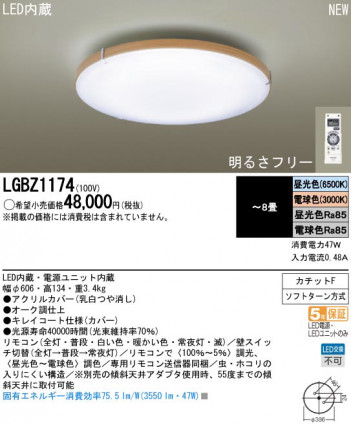 Panasonic LED ������� LGBZ1174 �ᥤ��̿�