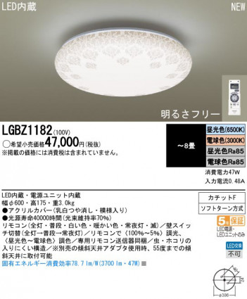 Panasonic LED ������� LGBZ1182 �ᥤ��̿�