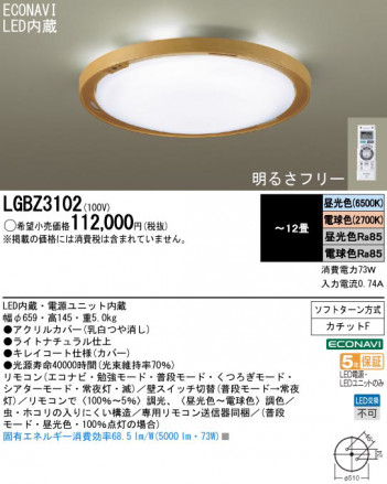 Panasonic LED ������� LGBZ3102 �ᥤ��̿�