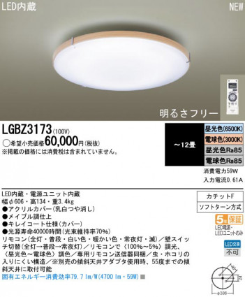 Panasonic LED ������� LGBZ3173 �ᥤ��̿�