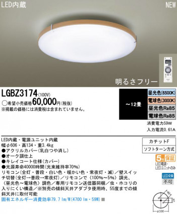 Panasonic LED ������� LGBZ3174 �ᥤ��̿�