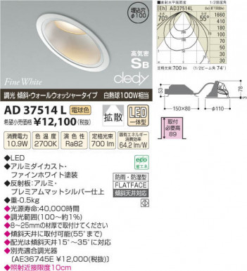 �������߾��� KOIZUMI LED�ⵤ̩������饤�� AD37514L ���β���