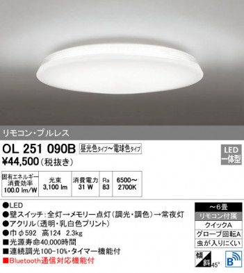 ODELIC �����ǥ�å� ������󥰥饤�� OL251090B �ᥤ��̿�