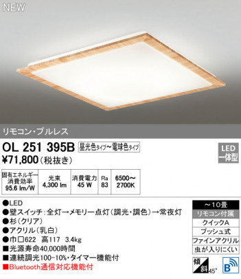 ODELIC �����ǥ�å� ������󥰥饤�� OL251395B �ᥤ��̿�