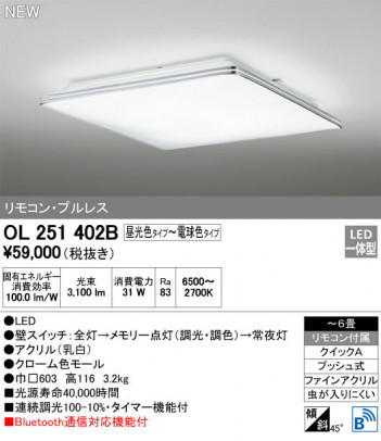 ODELIC �����ǥ�å� ������󥰥饤�� OL251402B �ᥤ��̿�