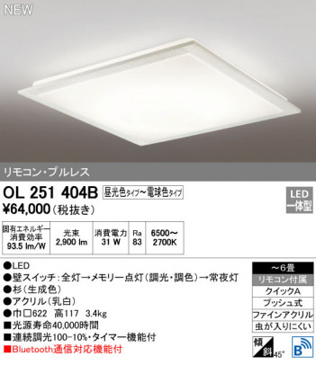 ODELIC �����ǥ�å� ������󥰥饤�� OL251404B �ᥤ��̿�