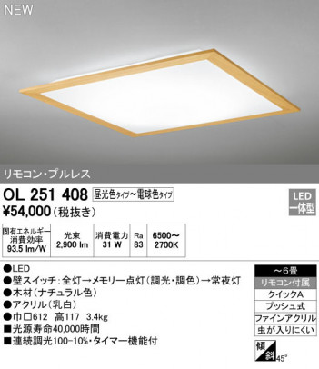 ODELIC �����ǥ�å� ������󥰥饤�� OL251408 �ᥤ��̿�