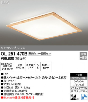 ODELIC �����ǥ�å� ������󥰥饤�� OL251470B �ᥤ��̿�