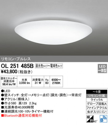 ODELIC �����ǥ�å� ������󥰥饤�� OL251485B �ᥤ��̿�