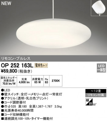 ODELIC �����ǥ�å� �ڥ����ȥ饤�� OP252163L �ᥤ��̿�