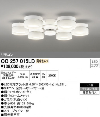 ODELIC �����ǥ�å� �����ǥꥢ OC257015LD �ᥤ��̿�