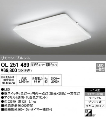 ODELIC �����ǥ�å� ������󥰥饤�� OL251489 �ᥤ��̿�