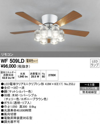 ODELIC �����ǥ�å� ������󥰥ե��� WF509LD �ᥤ��̿�