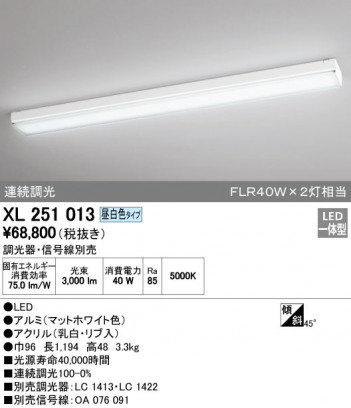 ODELIC �����ǥ�å� ������󥰥饤�� XL251013 �ᥤ��̿�