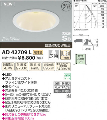 �������߾��� KOIZUMI �ⵤ̩������饤�� LED AD42709L ���β���