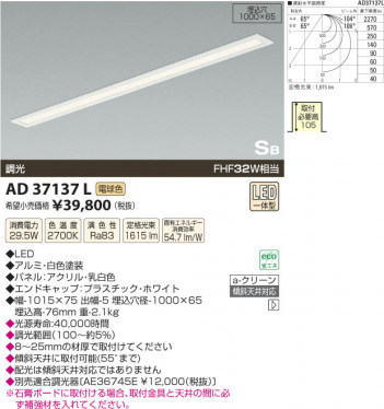 �������߾��� KOIZUMI ������ LED AD37137L ���β���
