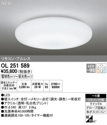 ODELIC �����ǥ�å� ������󥰥饤�� OL251589 ñ�ʲ���