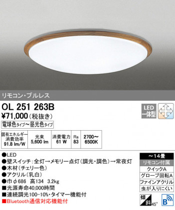 ODELIC �����ǥ�å� ������󥰥饤�� OL251263B ñ�ʲ���