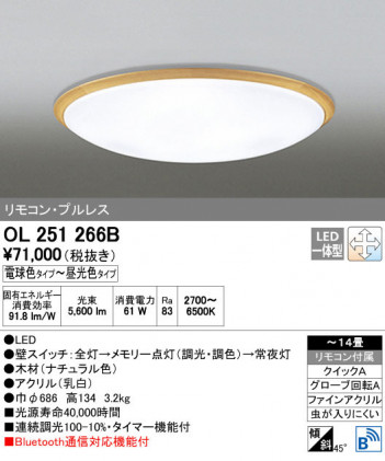 ODELIC �����ǥ�å� ������󥰥饤�� OL251266B ñ�ʲ���