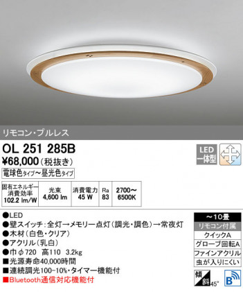 ODELIC �����ǥ�å� ������󥰥饤�� OL251285B ñ�ʲ���