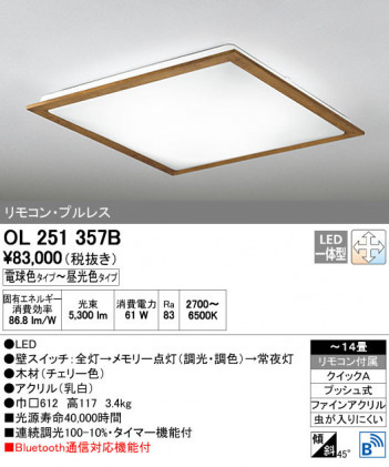 ODELIC ǥå 󥰥饤 OL251357B ñʲ