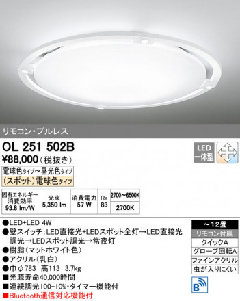 ODELIC �����ǥ�å� ������󥰥饤�� OL251502B ñ�ʲ���